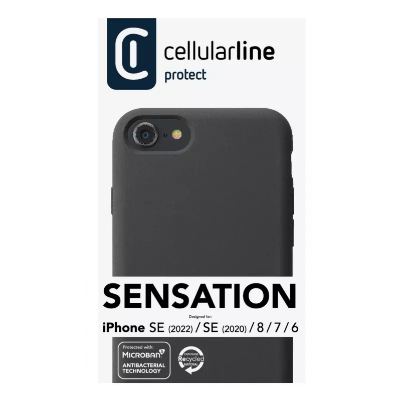 Cellularline Sensation - iPhone SE (2022)/SE (2020)/8/7/6 pehme puutega silikoonümbrise
