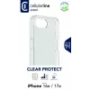 Cellularline Clear Protect - iPhone 16e/17e kõva ümbris kummist äärtega