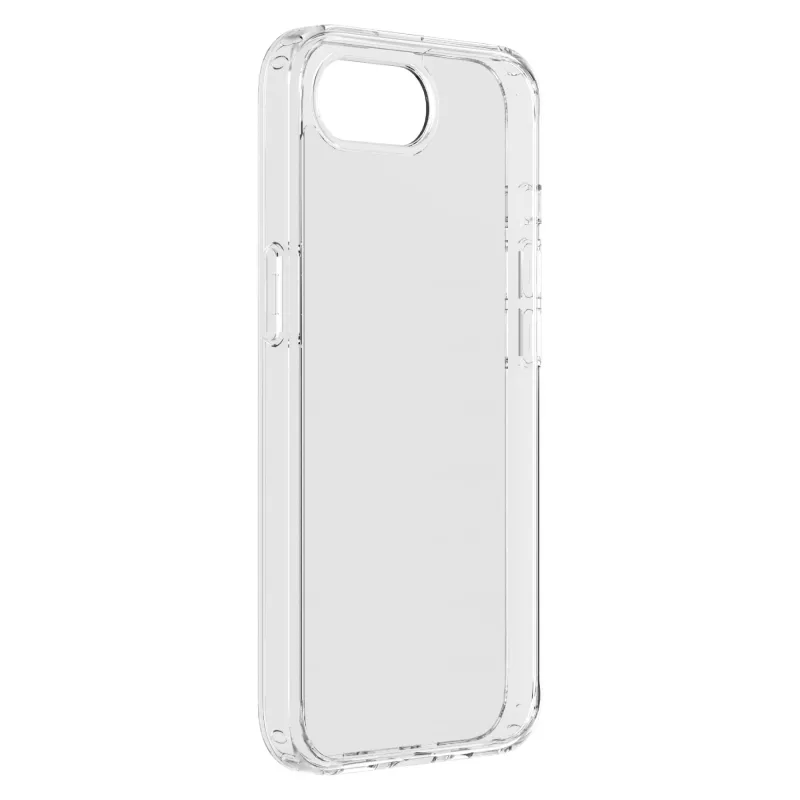 Cellularline Clear Protect - iPhone 16e/17e kõva ümbris kummist äärtega