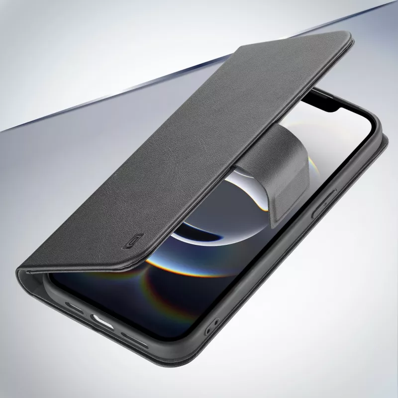 Cellularline Book Agenda - iPhone 16e/17e nahkeffektiga raamatustiilis ümbris magnetkinnitusega