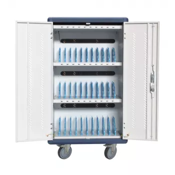 Techly I-CABINET-30DUTY kaasaskantavate seadmete halduskäru/kapp valge, sinine