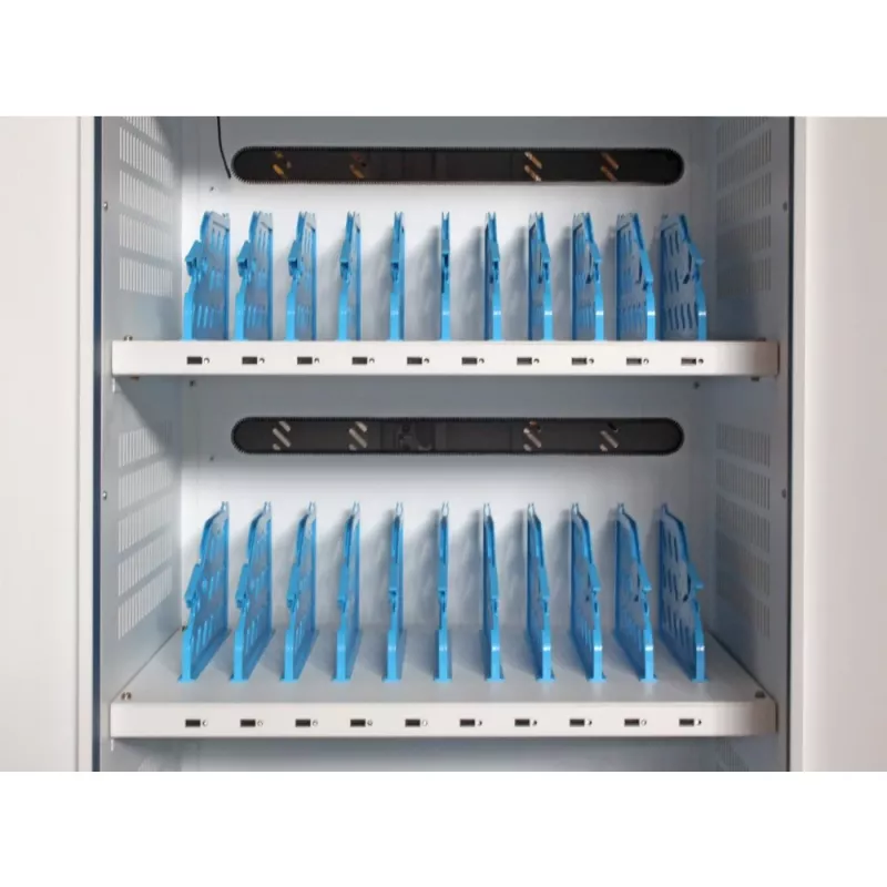 Techly I-CABINET-30DUTY kaasaskantavate seadmete halduskäru/kapp valge, sinine