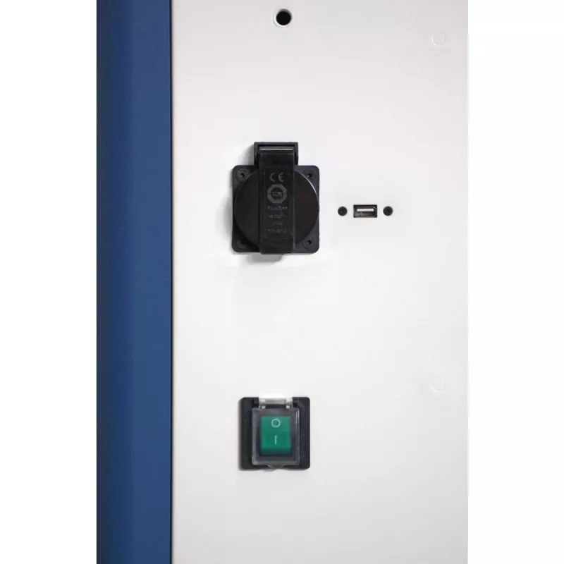 Techly I-CABINET-30DUTY kaasaskantavate seadmete halduskäru/kapp valge, sinine