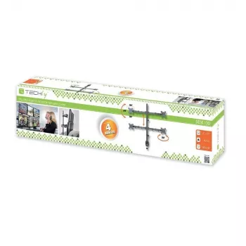Techly ICA-LCD 382-Q monitori kinnitus / alus 68,6 cm (27 tolli) Lauale Must