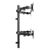 Techly ICA-LCD 382-Q monitori kinnitus / alus 68,6 cm (27 tolli) Lauale Must