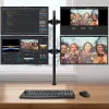 Techly ICA-LCD 382-Q monitori kinnitus / alus 68,6 cm (27 tolli) Lauale Must