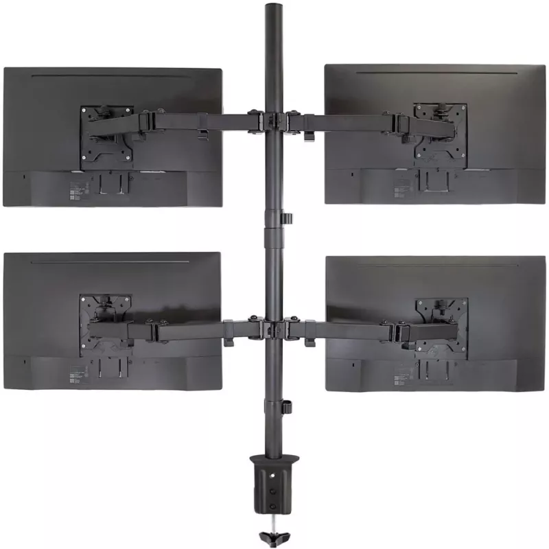 Techly ICA-LCD 382-Q monitori kinnitus / alus 68,6 cm (27 tolli) Lauale Must
