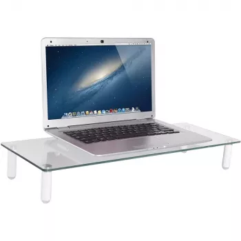 Techly universaalne lauapealne monitori alus, vabaltseisev, 20 kg, 33 cm (13 tolli), 81,3 cm (32 tolli), läbipaistev