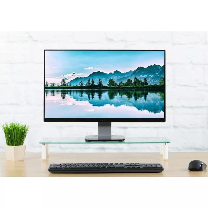 Techly universaalne lauapealne monitori alus, vabaltseisev, 20 kg, 33 cm (13 tolli), 81,3 cm (32 tolli), läbipaistev