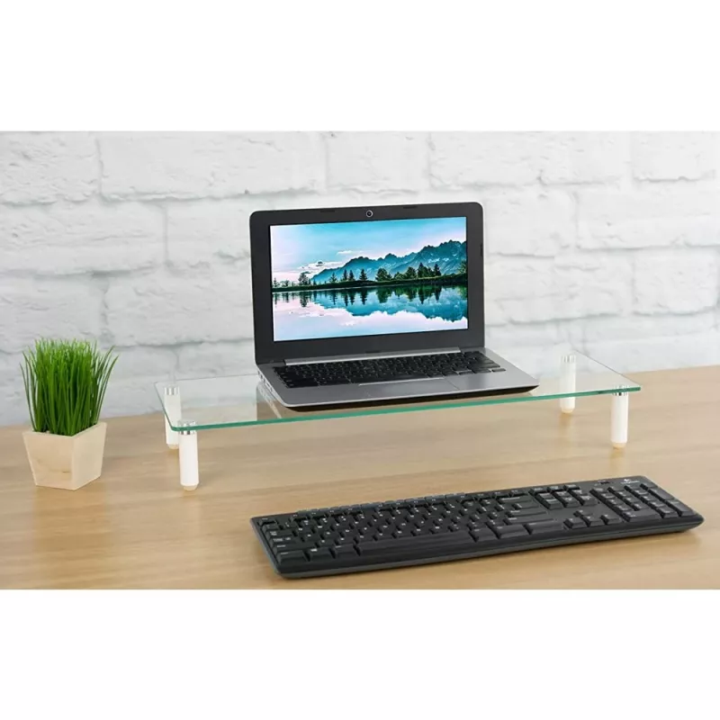 Techly universaalne lauapealne monitori alus, vabaltseisev, 20 kg, 33 cm (13 tolli), 81,3 cm (32 tolli), läbipaistev