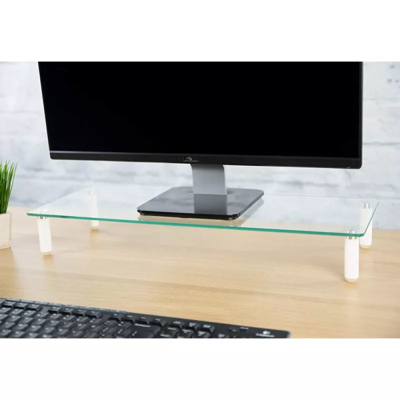 Techly universaalne lauapealne monitori alus, vabaltseisev, 20 kg, 33 cm (13 tolli), 81,3 cm (32 tolli), läbipaistev