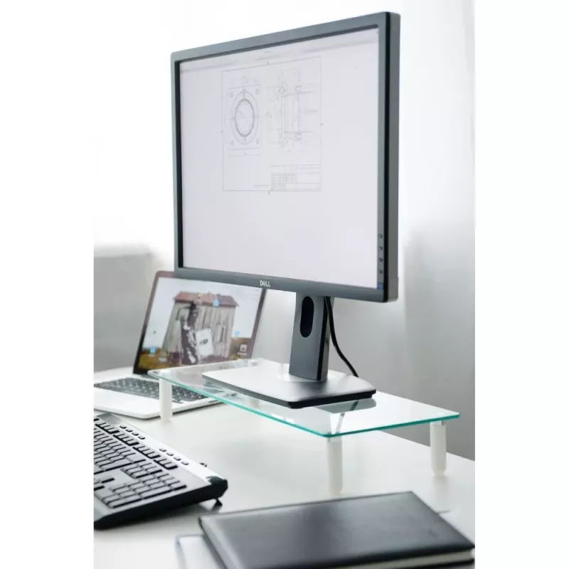 Techly universaalne lauapealne monitori alus, vabaltseisev, 20 kg, 33 cm (13 tolli), 81,3 cm (32 tolli), läbipaistev