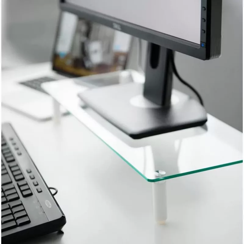 Techly universaalne lauapealne monitori alus, vabaltseisev, 20 kg, 33 cm (13 tolli), 81,3 cm (32 tolli), läbipaistev