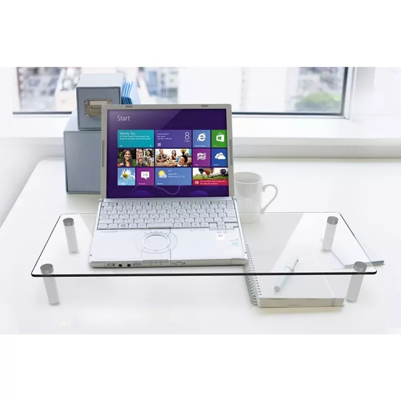 Techly universaalne lauapealne monitori alus, vabaltseisev, 20 kg, 33 cm (13 tolli), 81,3 cm (32 tolli), läbipaistev