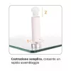 Techly universaalne lauapealne monitori alus, vabaltseisev, 20 kg, 33 cm (13 tolli), 81,3 cm (32 tolli), läbipaistev