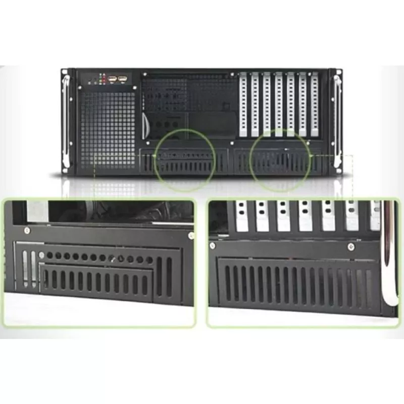 Techly Chassis Industrial Rack 19/Desktop 4U Ultra Compact Must” I-CASE MP-P4HX-BLK6