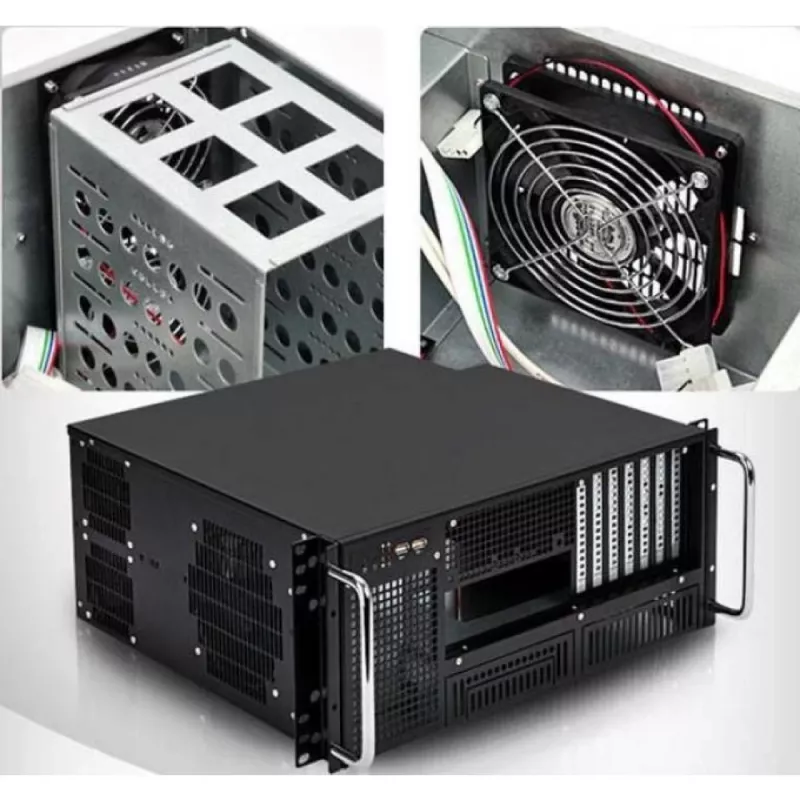 Techly Chassis Industrial Rack 19/Desktop 4U Ultra Compact Must” I-CASE MP-P4HX-BLK6
