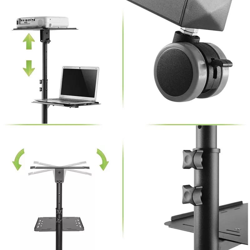 Techly ICA-TB TPM-10 sülearvuti alus Must