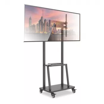 Techly põrandaalus koos riiuliga 32–70-tollistele LCD/LED/plasma-teleritele