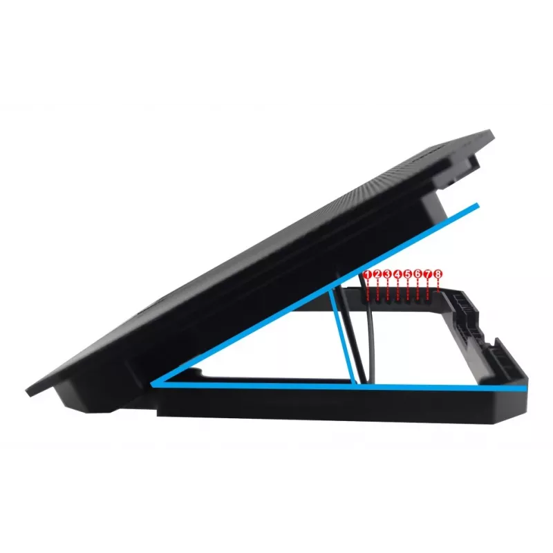 Techly ICOOL-CP11TY sülearvuti alus must 43,2 cm (17 tolli)