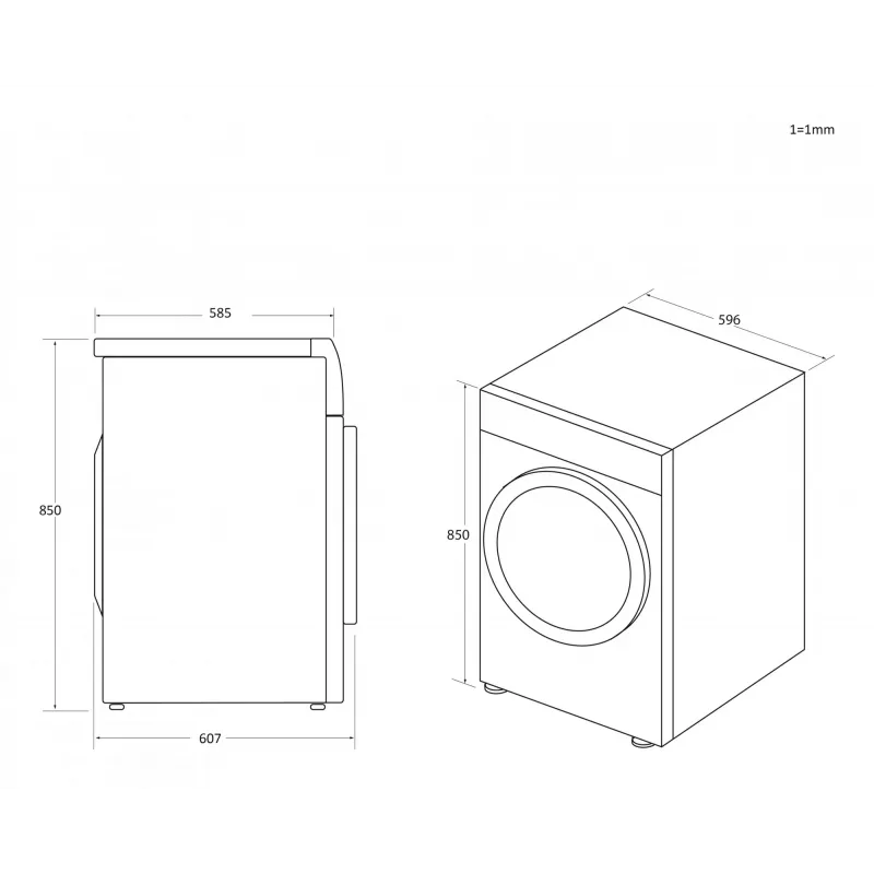 Candy Smart Pro CSOE H10A2TE-S pesukuivatusrest Eraldiseisev Eestlaetav 10 kg Valge