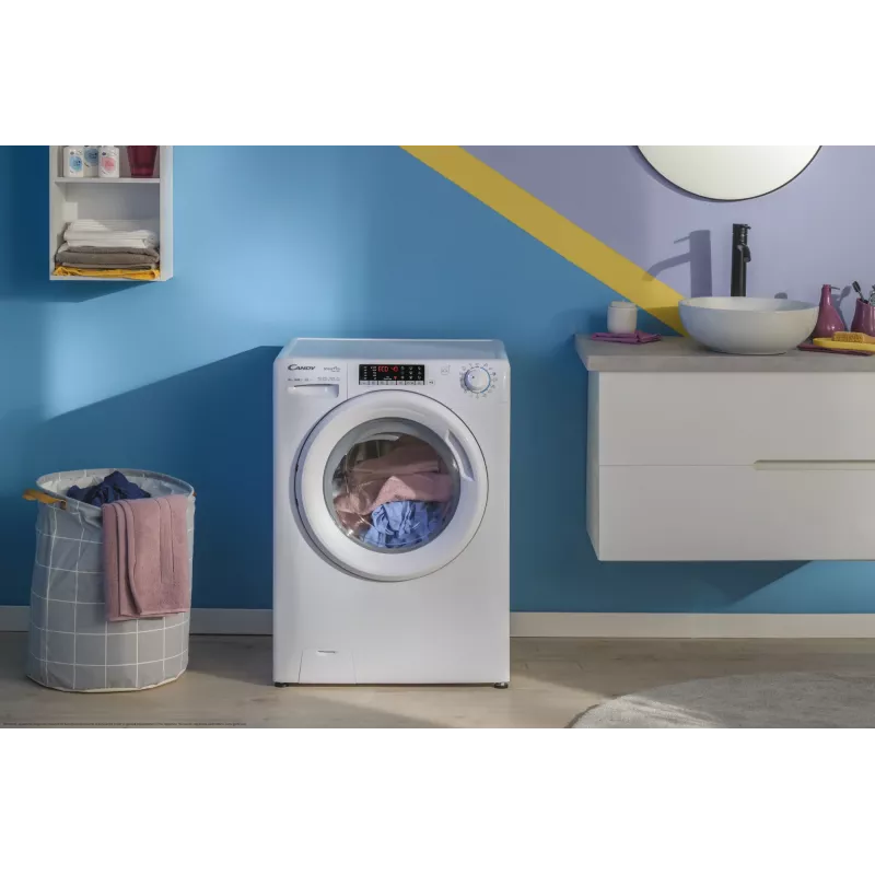 Candy Smart Pro Inverter CO 474TWM6/1-S pesumasin eestlaetav 7 kg 1400 p/min valge