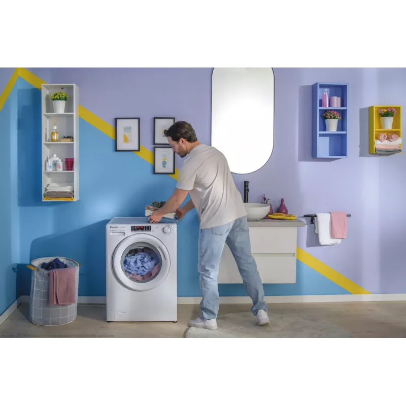 Candy Smart Pro Inverter CO 474TWM6/1-S pesumasin eestlaetav 7 kg 1400 p/min valge