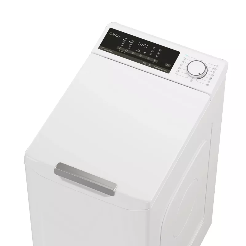 Candy TCA264TM5-S pesumasin, pealtlaaditav, 6 kg, 1200 p/min, valge