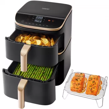 Cosori Turbo Tower Pro Smart Single 10,8 L Eraldiseisev 2630 W Kuumõhufritüür Must, Kuldne