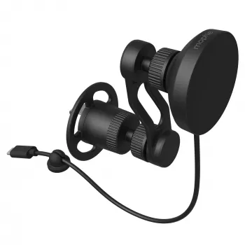 mophie Snap+ juhtmevaba laadimisega ventilatsioonikinnitus autos nutitelefonile Must Sigarisüütaja Kiirlaadimine Auto