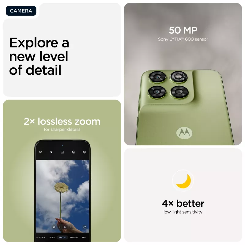 Motorola moto g67 17.3 cm (6.8 tolli) Hybrid Dual SIM Android 16.0 5G USB USB-C 4 GB 256 GB 5200 mAh Roheline