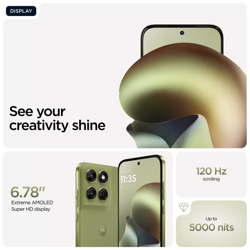 Motorola moto g67 17.3 cm (6.8 tolli) Hybrid Dual SIM Android 16.0 5G USB USB-C 4 GB 256 GB 5200 mAh Roheline