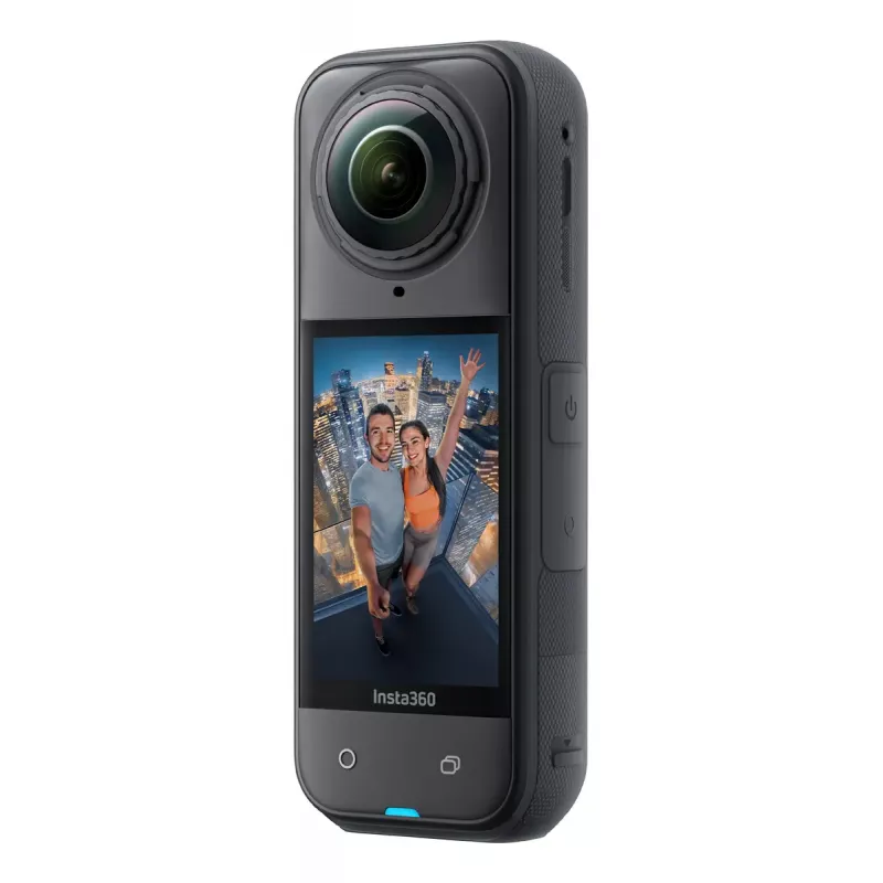 Action sports camera Insta360 X5 — 72 MP, 8K Ultra HD (7680×3840), 120 fps, waterproof 15 m, 2400 mAh