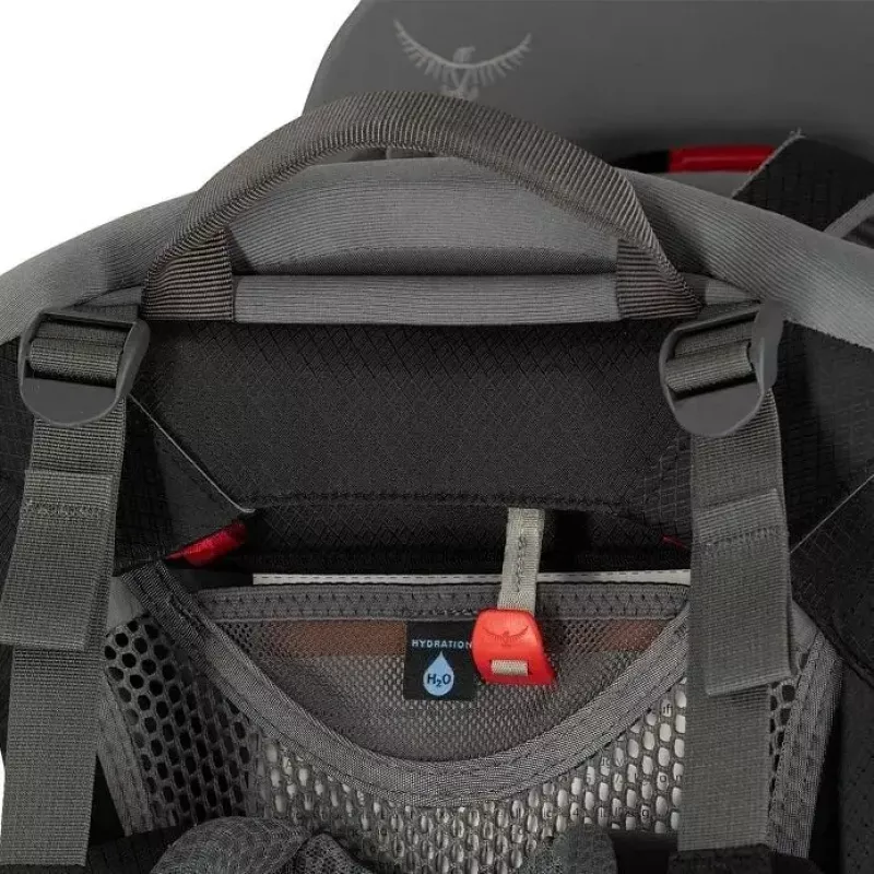 Lapsekandja Osprey Poco Tourist kandur Must — kerge seljakotikandja, mudel 10005970/550/O/S