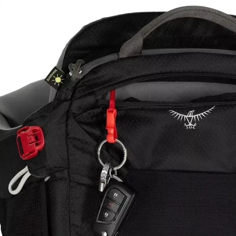 Lapsekandja Osprey Poco Tourist kandur Must — kerge seljakotikandja, mudel 10005970/550/O/S