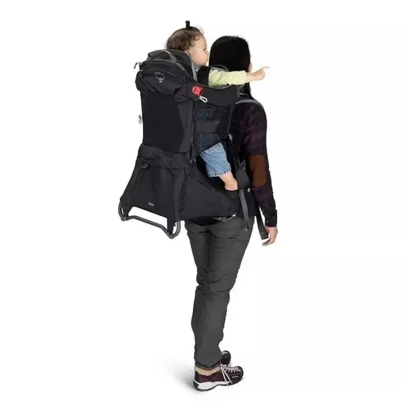 Lapsekandja Osprey Poco Tourist kandur Must — kerge seljakotikandja, mudel 10005970/550/O/S