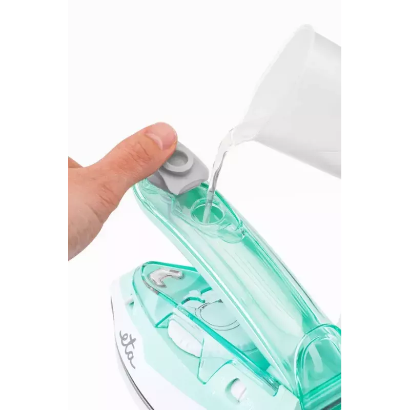 Aurutriikraud ETA Sophia ETA127190000 — keraamiline tallatüüp, 1100 W, 80 ml veepaak, vertikaalne aur, 1,9 m juhe