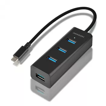 Axagon HUE-S2C liidesejaotur USB 3.2 Gen 1 (3.1 Gen 1) Type-A 5000 Mbit/s Must