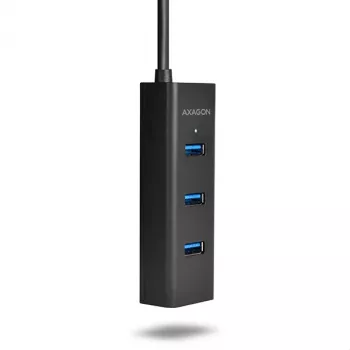 Axagon HUE-S2C liidesejaotur USB 3.2 Gen 1 (3.1 Gen 1) Type-A 5000 Mbit/s Must