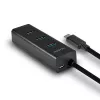 Axagon HUE-S2C liidesejaotur USB 3.2 Gen 1 (3.1 Gen 1) Type-A 5000 Mbit/s Must