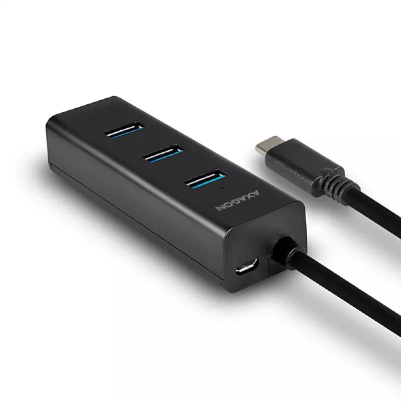 Axagon HUE-S2C liidesejaotur USB 3.2 Gen 1 (3.1 Gen 1) Type-A 5000 Mbit/s Must
