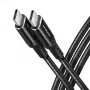 Axagon BUCM432-CM10AB USB-kaabel USB4 Gen 3x2 1 m USB C Must
