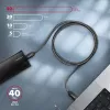 Axagon BUCM432-CM10AB USB-kaabel USB4 Gen 3x2 1 m USB C Must