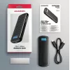AXAGON EEM2-SC väline USB-C 10Gbps kruvideta metallist M.2 NVMe SSD korpus, ühe pesaga, hall