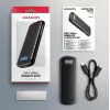 AXAGON EEM2-SC väline USB-C 10Gbps kruvideta metallist M.2 NVMe SSD korpus, ühe pesaga, hall