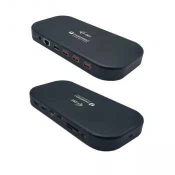 i-tec Thunderbolt 3/USB-C Dual 4K dokkimisjaam + USB-C to DisplayPort kaabel (1,5 m) + toiteedastus 60W