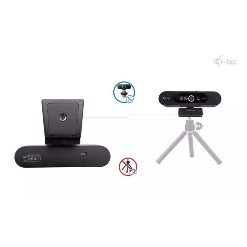 i-tec SOLOMON WH200 2K veebikaamera Windows Hello, 4 MP, 2560 x 1440 pikslit, 2K Ultra HD, 60 kaadrit/sek, 1920x1080@30 kaadrit/sek, 1280x720@30 kaadrit/sek, 2560x1440@30 kaadrit/sek, Auto