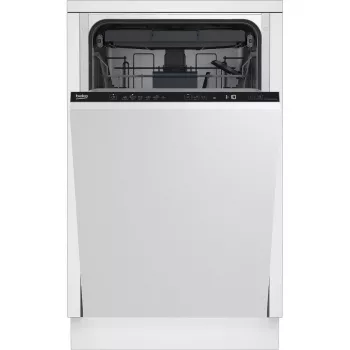 Nõudepesumasin BEKO DIS46120 täielikult sisseehitatav kitsas 45 cm, 11 komplekti, valge, 46 dB, E-energiaklass