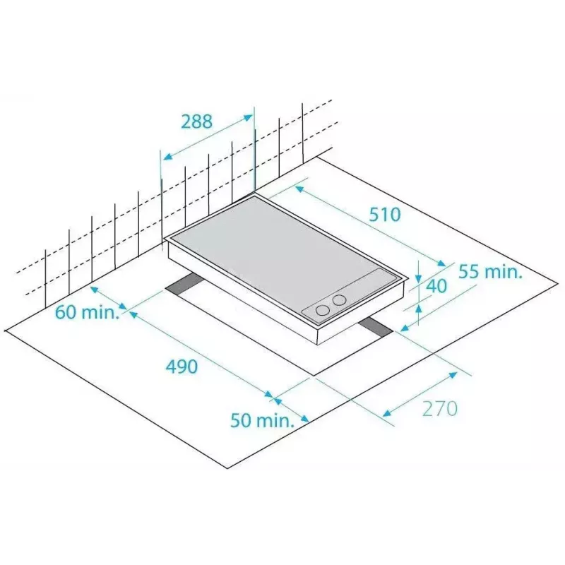 Beko HDMC 32400 TX Sisseehitatav keraamiline pliit, 2 tsooni, puutetundlik juhtimine