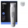 Kehahooldustrimmer ja pardel BRAUN Series 3 BG3530 — hall, sisseehitatud NiMH aku, 80 min tööaeg, 42×156 mm